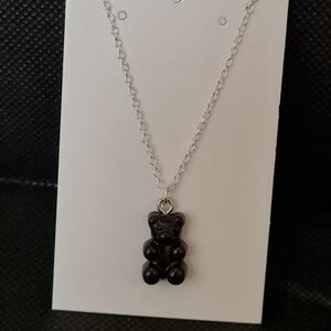 Black Bear Pendant Necklace